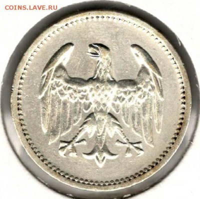 Веймар. 1 марка 1924 A. С 500. До 27.05 - 6