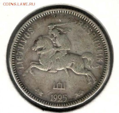 Литва. 1 лит 1925. С 200. До 27.05 - 26