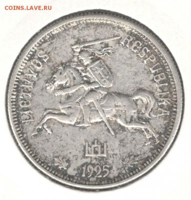 Литва. 5 лит 1925. С 500. До 27.05 - 30