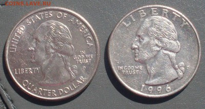 США 2 четвертака 1996 (D) и 2001 (P) до01.06.2017 в 22-00МСК - SDC10778.JPG