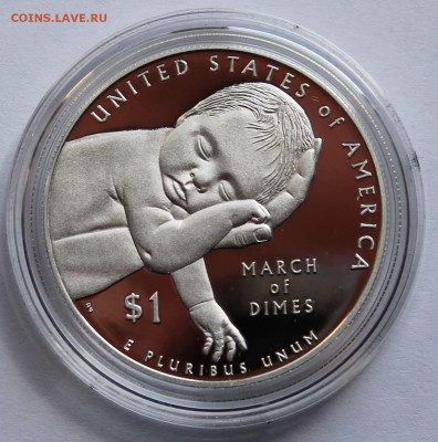США 1 доллар 2015 "75 лет фонду March of Dimes" - 3