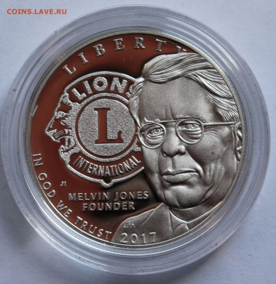 США 1 доллар 2016 "Lions Club International" - 3