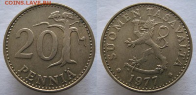 21.Ходячка Финляндии 1963-2000г. - 21.11. -Финляндия 20 пенни 1977