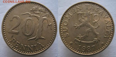 21.Ходячка Финляндии 1963-2000г. - 21.18. -Финляндия 20 пенни 1987