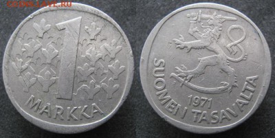 21.Ходячка Финляндии 1963-2000г. - 21.24. -Финляндия 1 марка 1971