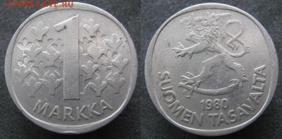 21.Ходячка Финляндии 1963-2000г. - 21.28. -Финляндия 1 марка 1980