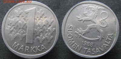 21.Ходячка Финляндии 1963-2000г. - 21.31. -Финляндия 1 марка 1988