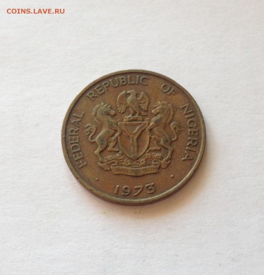1 кобо 1973г. Нигерия , до 03.06.17г. - нигерия1-1