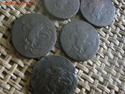 Копейки Елизаветы, 5 шт. Погодовка 1757-1760г. До 30.05.17г. - 016.JPG