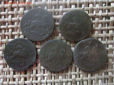 Копейки Елизаветы, 5 шт. Погодовка 1757-1760г. До 30.05.17г. - 014.JPG