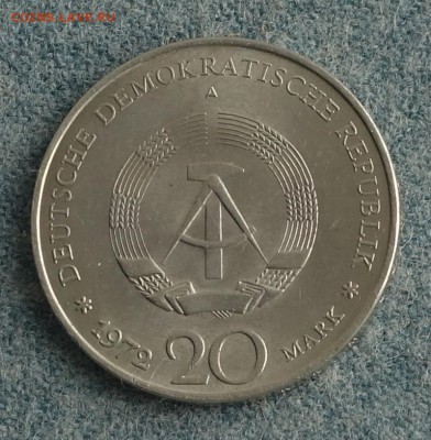 20 марок 1972 Вильгельм Пик ГДР до 23.04.17 в 22:00 - ddr2