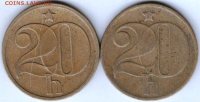 Чехословакия 20 геллеров 2 шт. до 24.00 03.06.17 г. - Scan-170528-0077