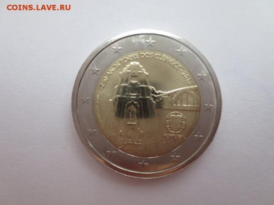 2 евро Португалия 250 лет постройки колокольни Торре-душ-Кле - клер 2.JPG