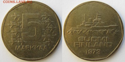 21.Ходячка Финляндии 1963-2000г. - 21.37. -Финляндия 5 марок 1973    1009