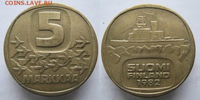 21.Ходячка Финляндии 1963-2000г. - 21.44. -Финляндия 5 марок 1982    022