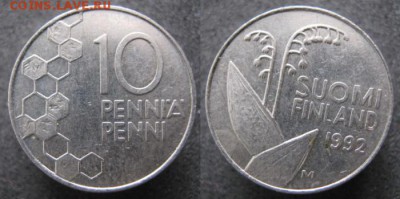 21.Ходячка Финляндии 1963-2000г. - 21.48. -Финляндия 10 пенни 1992