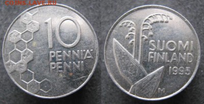 21.Ходячка Финляндии 1963-2000г. - 21.51. -Финляндия 10 пенни 1995