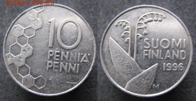 21.Ходячка Финляндии 1963-2000г. - 21.52. -Финляндия 10 пенни 1996