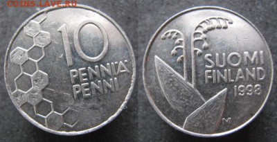 21.Ходячка Финляндии 1963-2000г. - 21.53. -Финляндия 10 пенни 1998