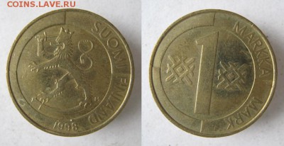 21.Ходячка Финляндии 1963-2000г. - 21.67. -Финляндия 1 марка 1998