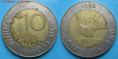 21.Ходячка Финляндии 1963-2000г. - 21.69. -Финляндия 10 марок 1996    3307