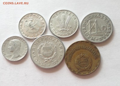 Венгрия - 6 монет(1959-1974г.) , до 04.06.17г. - венгрия-1