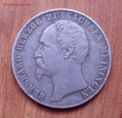 Союзный талер 1859 года Саксен-Мейнинген - SDC12344.JPG