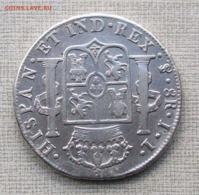 8 реалов 1825 г. Боливия,Фердинанд 7  03.06.2017 г. 22 час. - ф3