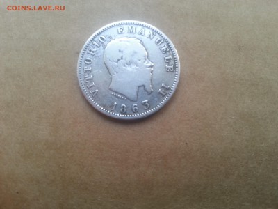 Италия 1 лира 1863 до 22-00 01.06.17 - 20170531_074057