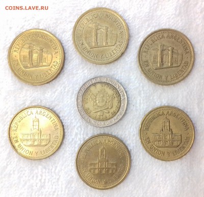 Набор (7 шт.) монет Аргентины до 6 июня 22-00 мск - 20170531_112345