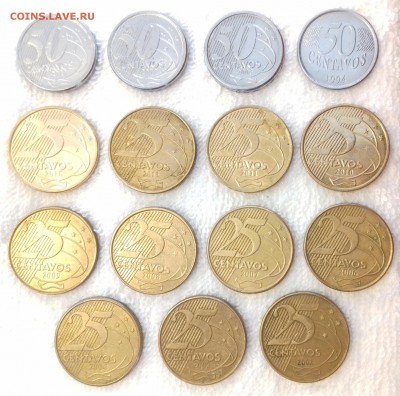 Набор (23 шт.) монет Бразилии до 6 июня 22-00 мск - 20170531_150302