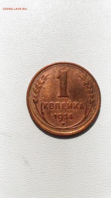 1 копейка 1924г. Ходячка. до 03.06., 22.00 мск - 1к.а
