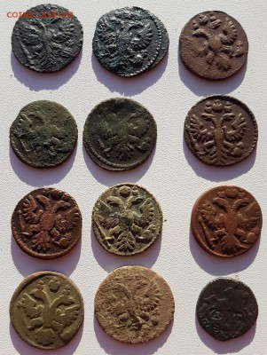 12 полушек 1731-1767гг до 3.06.17 в 22-00 МСК - 20170601_195341