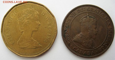 Канада 1 цент 1909 г и 1 доллар 1987 г. - IMG_6440.JPG