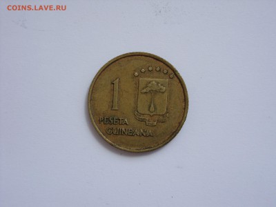 1 песета Экваториальная Гвинея 1969. - 1 песета Экваториальная Гвинея 1969 - 1.JPG