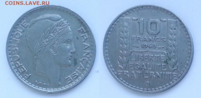 Франция 10 франков 1948 г - 8.06.17 22:00:00 мск - фр
