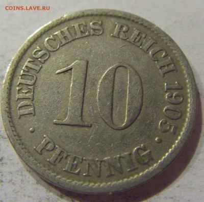 10 пфеннигов 1905 А Германия 09.06.17 22:00 МСК - CIMG4854.JPG