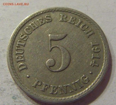 5 пфеннигов 1914 А Германия 09.06.17 22:00 МСК - CIMG4866.JPG