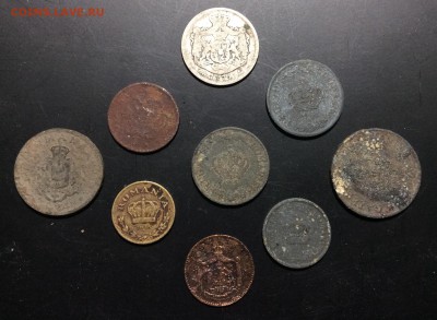 Румыния 9 разных монет 1867-1942 гг - image