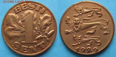 Эстония 1 сент 1929: до 09-06-17 в 22:00 - Эстония 1 сент 1929    2831