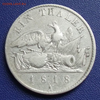 Пруссия. Талер 1818 А. - Preussen-1818-.JPG