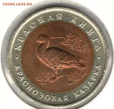 Красная Книга. 10 рублей 1992. Казарка. С 200. До 08.06 - 5