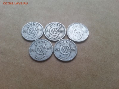 Швеция 10 эре 1920-1946 5 штук до 22-00 07.06.17 - 20170605_073109