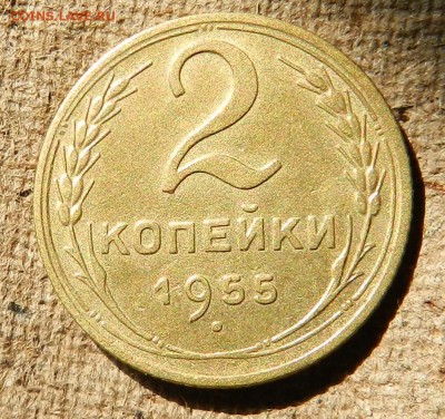 2 копейки 1955 (карсивая, остатки блеска) до 08.06.17 - DSCN6737