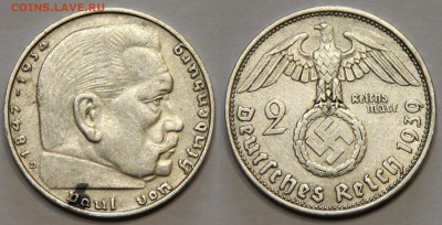 2 марки 1939 D Германия III Рейх до 12.06 - IMG_7387.JPG