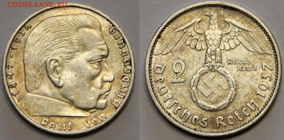 2 марки 1937 F Германия III Рейх до 12.06 - IMG_7395.JPG