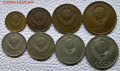 ----------- 1, 2, 3, 5, 10, 15, 20 ,50 копеек 1987г--------- - WP_20170606_22_15_57_Pro