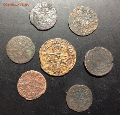 Станислав Август III 6 солидов и 1 грош 1752-1755гг - image