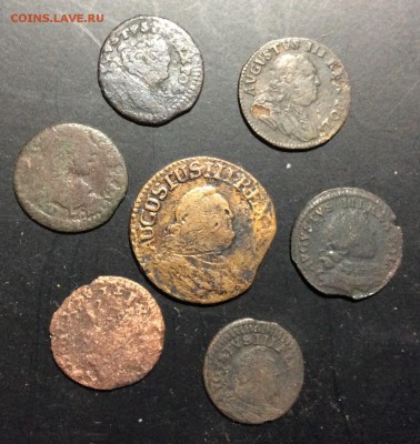 Станислав Август III 6 солидов и 1 грош 1752-1755гг - image
