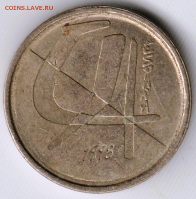 Испания 5 песет 1998 г.  до 24.00 15.06.17 г. - Scan-170607-0028
